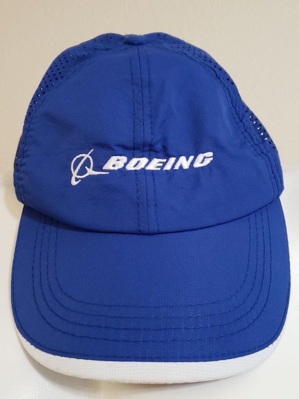 Boeing Adjustable Baseball Hat Cap Blue White